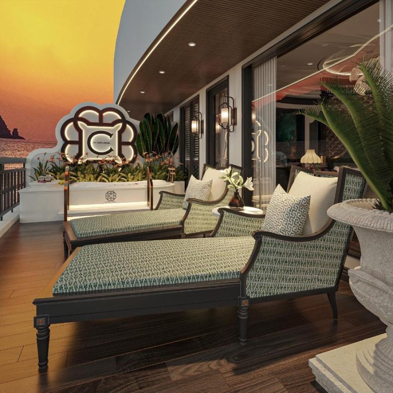 Image: New La Casta Star 6-Star Cruise Lan Ha Bay - Bathtub Ocean View
