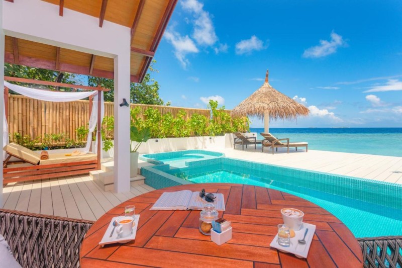 Image: Malahini Kuda Bandos Special Offer Begin your island escape with ease airport pick up and return by shared speedboat at just USD 50 per person stays stay untill end October 2026